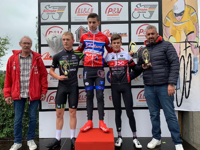 Podium Romsée 2019 - Cadets - CLM - Podium